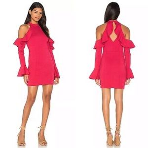 Free People Ruffle Cold Shoulder Dress